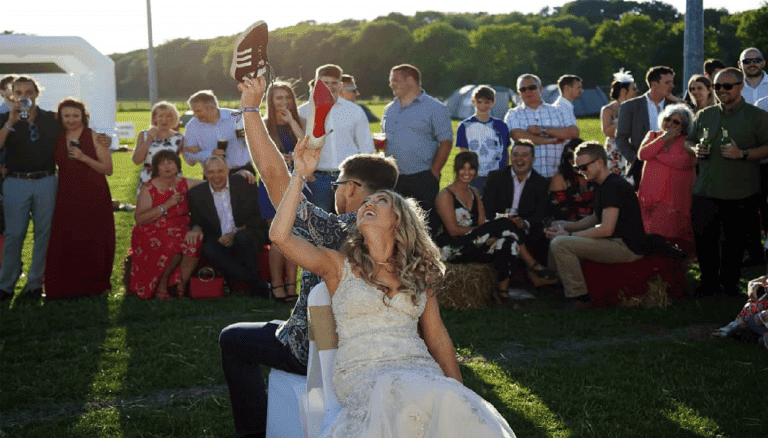 78 Funny Shoe Game Wedding Questions (For Bride Groom)